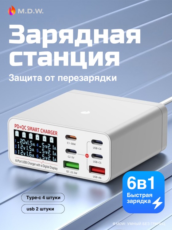 交流充电器, USB 3.0 A 型（连接器）, USB C 型（连接器）, 55 瓦特, 白色