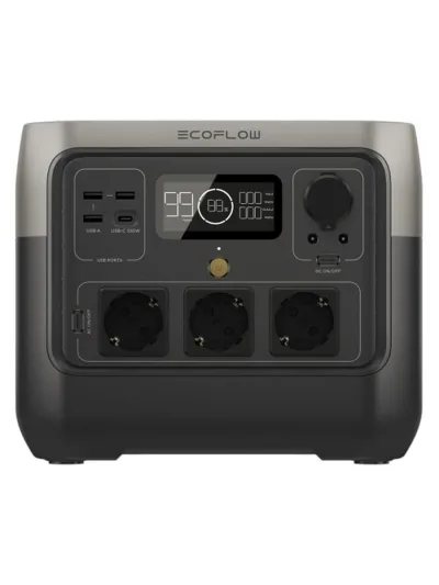 EcoFlow River 2 Pro Портативная зарядная станция, черная